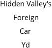 Hidden Valley's Foreign Car Yd