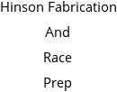 Hinson Fabrication And Race Prep