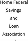 Home Federal Savings and Loan Association of NE