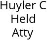 Huyler C Held Atty