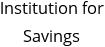 Institution for Savings