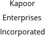 Kapoor Enterprises Incorporated