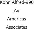 Kohn Alfred-990 Av Americas Associates