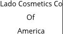 Lado Cosmetics Co Of America