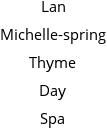 Lan Michelle-spring Thyme Day Spa