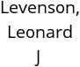 Levenson, Leonard J