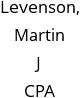 Levenson, Martin J CPA