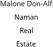 Malone Don-Alf Naman Real Estate