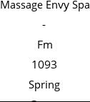 Massage Envy Spa - Fm 1093 Spring Green