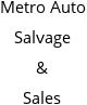 Metro Auto Salvage & Sales