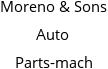 Moreno & Sons Auto Parts-mach