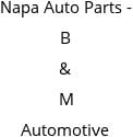 Napa Auto Parts - B & M Automotive