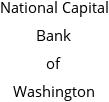 National Capital Bank of Washington