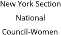 New York Section National Council-Women