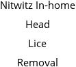 Nitwitz In-home Head Lice Removal