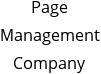 Page Management Company