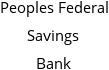 Peoples Federal Savings Bank