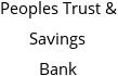 Peoples Trust & Savings Bank