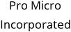 Pro Micro Incorporated