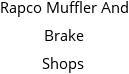 Rapco Muffler And Brake Shops