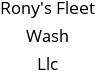 Rony's Fleet Wash Llc