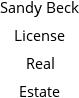 Sandy Beck License Real Estate