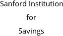 Sanford Institution for Savings