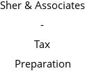 Sher & Associates - Tax Preparation