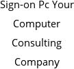 Sign-on Pc Your Computer Consulting Company