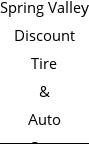 Spring Valley Discount Tire & Auto Care