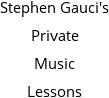 Stephen Gauci's Private Music Lessons