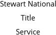 Stewart National Title Service