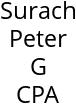 Surach Peter G CPA