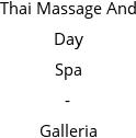 Thai Massage And Day Spa - Galleria