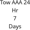 Tow AAA 24 Hr 7 Days