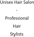 Unisex Hair Salon - Professional Hair Stylists