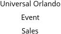 Universal Orlando Event Sales