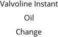 Valvoline Instant Oil Change