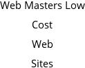 Web Masters Low Cost Web Sites